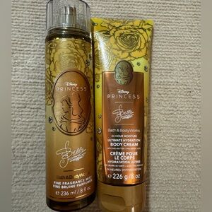 Disney Belle Bath & Body Works Limited Edition Body Cream & Mist Set – NEW